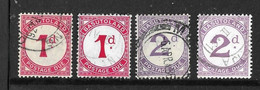 BASUTOLAND 1933 - 1952 POSTAGE DUE SET SG D1, D1b, D2, D2a BOTH ORDINARY AND CHALK-SURFACED PAPERS FINE USED Cat £92 - Segnatasse