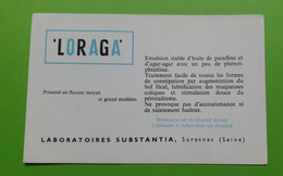 Buvard 1098 - Laboratoire - LORAGA - Etat D'usage: Voir Photos - 14 X 9 Cm Environ - Années 1960 - Produits Pharmaceutiques