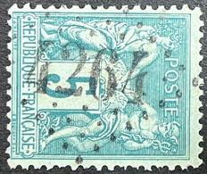 N°75 5c Vert, Obl Jour De L' An N°4264 - 1876-1898 Sage (Type II)