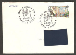 Italy 1984 Marostica - Chess Cancel On Traveled Envelope - Echecs