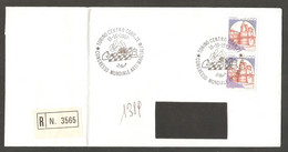 Italy 1987 Torino - Chess Cancel On Envelope, Registered - Echecs