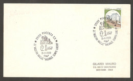 Italy 1989 Piacenza - Chess Cancel On Card - Echecs