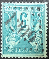 N°75 5c Vert, Obl Jour De L' An N°1209 - 1876-1898 Sage (Type II)