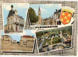 PLEUMARTIN HOTEL DE VILLE PLACE EGLISE GROUPE SCOLAIRE 1971 - Pleumartin