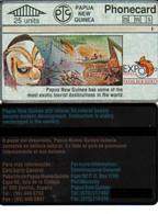 PAPUA NEW GUINEA  25 U  TOURIST DESTINATION EXPO SEVILLA  SPAIN 1992 PNG-17 MINT L & G READ DESCRIPTION !! - Papua Nuova Guinea