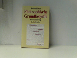 Philosophische Grundbegriffe. Eine Einführung - Filosofie