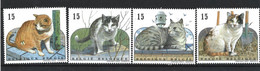 Belgium 1993 Cats OCB 2521/2524 ** - Ungebraucht