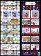 Japan 2021 Greetings Stamps — Teddy Bear & Post Bear In Great Britain Stamp Sheetlet*2 MNH - Unused Stamps