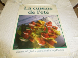 Affiche Ancienne GASTRONOMIE La Cuisine De L'été, Vers 1985 ? ; R 06 - Afiches