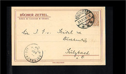 1906 - Austria Postcard - Bücher Zettel To Sulzbach [B10_073] - Covers & Documents