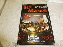 Affiche Ancienne TOY MANIA  Vers 1985 ? Jeux Et Jouets Anciens, P. Versailles ; R 07 - Afiches