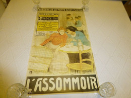 Affiche Ancienne L'ASSOMMOIR Steinlen, Théâtre Porte St-Martin, Carnavalet 1985 ; R 08 - Afiches