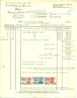 Ancienne Facture Fabrique De Bonneterie Wattiez à Tournai : 1943 - Vestiario & Tessile