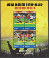 Soccer World Cup 2010 - TUVALU - Sheet MNH - 2010 – África Del Sur