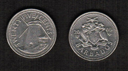 BARBADOS   25 CENTS 2005 (KM # 13) #6403 - Barbades