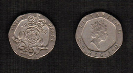 GREAT BRITAIN   20 PENCE 1988 (KM # 939) #6412 - 20 Pence