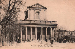 13 / MARSEILLE / L EGLISE DES CHARTREUX / AU DOS / INVITATION PLACE  RESERVEE AUX HOMMES 1903 / EDIT MOULLOT - Cinq Avenues, Chave, Blancarde, Chutes Lavies