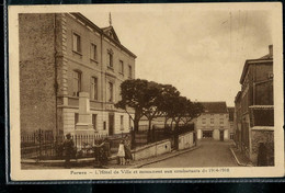 Perwez - L'Hôtel De Ville Et Monument Aux Combattants De 1914/18 - Obl. PERWEZ 1934 - Perwez