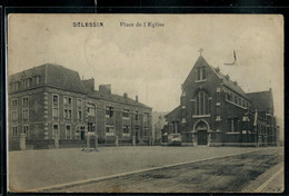 SCLESSIN: Place De L'Eglise -- Obl. SCLESSIN 1919 - Lüttich