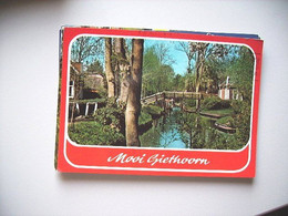 Nederland Holland Pays Bas Giethoorn Met Rood Omrand Doorkijkje - Giethoorn