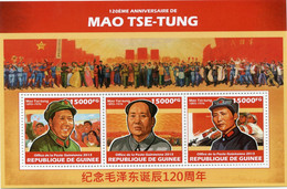 GUINEE BF ** 120e ANNIVERSAIRE DE MAO-TSE-TUNG - Mao Tse-Tung