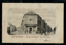 JETTE ST. PIERRE : Chaussée De Wemmel Rue De La Station -- Obl. 1906 - Jette