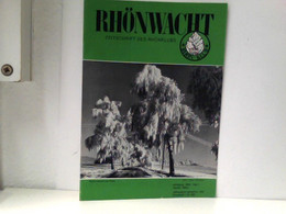 Rhönwacht : Zeitschrift Des Rhönklubs Jg. 1988 Heft 1 - Hessen