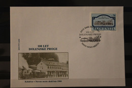 Slowenien 1994; 100 Jahre Eisenbahn Linie , FDC, MiNr 94 - Storia Postale