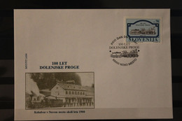 Slowenien 1994; 100 Jahre Eisenbahn Linie , FDC, MiNr 94 - Lettres & Documents