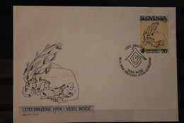 Slowenien 1994; Weihnachten, FDC, MiNr 99-100 - Briefe U. Dokumente