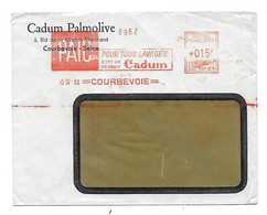 Env. Cadum Pamolive 1953 - Affr. Privé - Droguerie & Parfumerie