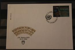 Slowenien 1993; UNO-Beitritt FDC, MiNr 57 - Covers & Documents