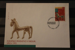 Slowenien 1993; Europameisterschaft Dressurreiten, FDC, MiNr 64 - Briefe U. Dokumente