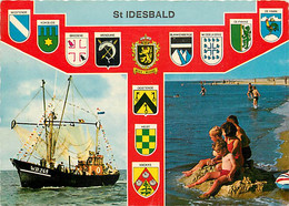 Belgique - Saint Idesbald - St Idesbaldus - Multivues - Blasons - Bateaux - Enfants - CPM - Voir Scans Recto-Verso - Autres