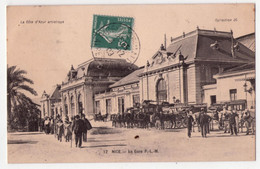 9125 - Nice ( 06 ) - La Gare P.L.M. - N°12 - Coll. J.C. - - Transport Ferroviaire - Gare