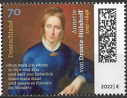 2022 Deutschland Germany Mi. 3658 **MNH 225 Geburtstag Annette Von Droste-Hülshoff - Nuovi