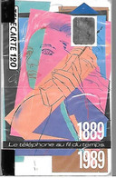 CARTE-PUBLIC-1989-120U-F93-SC5-TELEPHONE AU FIL DU TEMPS-V°N°Série Pe108284-NSB-TBE - 1989