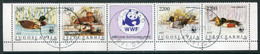 YUGOSLAVIA 1989 WWF: Ducks Strip Used.  Michel 2328-31 - Usados