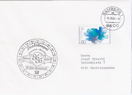 Germany Deutschland 1986 Internationales Jahr Des Friedens, Bamberg, Poststempel Sammler-Service - 1981-1990