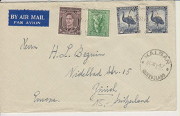 Australia, 30. My 1947, Airmail  Cover Kalbar To Switzerland, See Scans! - Brieven En Documenten