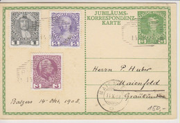 Liechtenstein, 14.10.1908, Postkarte 41, Balzers Nach Maienfeld, See Scans - ...-1912 Prephilately