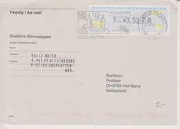 Frankreich, 24.8.2004, Frama, Air Mail To Switzerland, See Scans! - 2000 « Avions En Papier »
