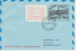 Hellas, 1984, Frama, Lettercard,  To Switzerland, See Scans! - Lettres & Documents