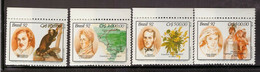 Brazil,Scott#2363-2366,MNH Monkeys - Chimpancés