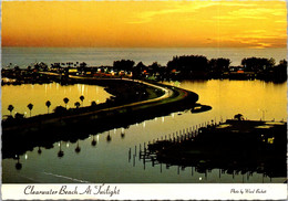 Florida Clearwater Beach At Twiligh 1993 - Clearwater