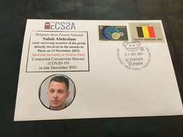 (2 E 33) Belgium Born French National Salah Abdeslam (Terrorist In Judgement In Paris) Contracted COVID-19 Virus - Gebruikt