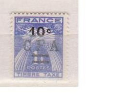 REUNION          N° YVERT  :  TAXE 36 NEUF AVEC CHARNIERE     ( CHARN 04/38 ) - Timbres-taxe