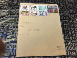 (2 E 31) EXTRA Large Letter Posted From Belgium To Australia (posted During COVID-19 Pandemic) 7 Stamps - Covers & Documents