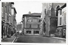 CHATILLON-sur-CHALARONNE - Place De L'Eglise Et Rue Du Président Carnot - Châtillon-sur-Chalaronne