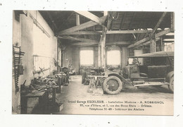 Cp, Automobile , Métier ,GRAND GARAGE EXCELSIOR , A. Rossignol ,45 , ORLEANS ,vierge , Ed. Lenormand - Voitures De Tourisme